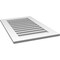 Ekena Millwork Vertical Surface Mount PVC Gable Vent: Functional, w/ 3-1/2"W x 1"P Standard Frame, 22"W x 34"H GVPVE22X3401SF - alternate 3